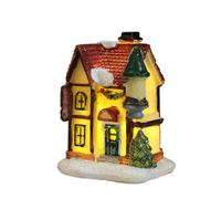 Maison de Noël LED | Ornements d'arbre de Noël Petite Maison de,Veilleuse de Maison de noël réutilisable, Flexible, Brille dans la Nuit, de Neige pour décorations de fenêtres