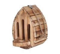 Maison de papillon en bois - Boîte à nidification d'insectes naturels en plein air | Maisseur de papillons suspendu au jardin pour abri d'hiver, support mural de l'habitat faunique pour décoration d'a