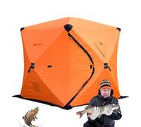Maison de pêche sur glace, abri de pêche sur glace isolé | Maison pour poissons chaude, épaisse et pliable - Abri de pêche portable imperméable avec grand espace pour le camping et la pêche sur glace