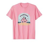 Maison de Plage Style Hamptons Cottage côtier T-Shirt, Homme, Rose, L