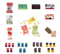 Maison De Poupée 1:12 1 Ensemble, Mini Supermarché Miniature, Nourriture, Pommes De Terre, Glace, Bonbons, Collation, Dessert, Accessoires De Cuisine