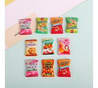 Maison De Poupée 10 Pièces/Ensemble, Cuisine Miniature, Pommes De Terre Chips, Jouets De Simulation À Faire Soi-Même, Couleur Aléatoire