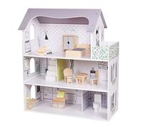 Maison de poupée Anna entièrement meublée Poupées à 3 étages avec aménagement