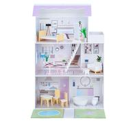 Maison de poupée avec 15Pcs accessoires, Teamson Kids, violet/blanc, 74 X 30 X 112