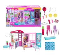 Maison de poupée barbie avec accessoires et poupée