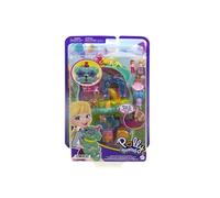 Polly Pocket Mini-Univers Coffret Anniversaire Chiot avec 2 Mini-Figurines Et 14 Accessoires, Jouets De Voyage, Jouet Enfant, Dès 4 Ans, HKV30