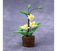 Maison De Poupée En Résine 1:12, Plantes En Pot, Verte Miniature, Décor Pour Enfants