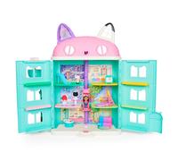 Gabby's Dollhouse Gabby et la maison magique - Gabby Dollhouse - Maison de Poupée Interactive Avec 2 Figurines + 15 Accessoires - Jouet Gabby Et La Maison Magique - Gabby Chat - Jouet Enfant 3 Ans +