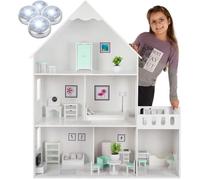 Maison de poupée - Kinderplay - GS0023A - Bois - 38 accessoires - Vert menthe