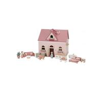 Maison de poupée - LITTLE-DUTCH - Petite - Rose - A monter soi-même - Pour enfants à partir de 3 ans