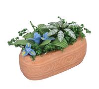 Maison de poupée Mini Fleurs Jardin Bricolage Miniature Mini Maison de poupée Verdure Accessoires pour garçons Filles