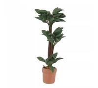 Maison de poupée miniature à l'échelle 1/12 en bois du Brésil Arbre à monnaie Plante en pot pour maisons de poupées, décoration de jardin