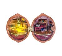 Maison de poupée miniature avec coquille Walnut - Scène 3D de noix en résine Do -da -te | Kits de maison de poupée de bibliothèque avec coquille Walnut, décoration miniature pour enfants et adultes