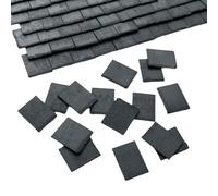 Maison de poupée miniature échelle 1/24ème + toit diorama/carreaux muraux gris ardoise styrène 250 par sac