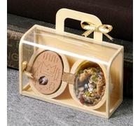 Maison de poupée miniature en coquillage de noyer, maison de poupée faite à la main, cabine de construction de lapin, assemblage mini fait main 3D chambre de poupée artisanat jouet créatif avec LED