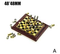 Maison De Poupée Miniature Magnétique, Décor D'échecs De Table, Ensemble De Jouets Pour Enfants, Jeu D'échecs, Bricolage, P9y4, 1/12