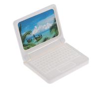 Maison De Poupée Miniature Moderne, Ensemble D'Ordinateur Pour Enfants, Meubles De Jouets Pour Poupées, Ordinateur Portable Lcd