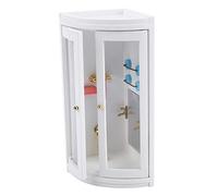 Maison de Poupée Salle de Douche, Conception Miniature 1:12 | Fait à la main, bois durable, porte réaliste, peinture non toxique, convient à l\'échelle 1:12.