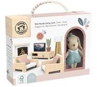 Maison de poupée Speedy Monkey Salon de la maison de poupée et 1 lapin 9 cm Multicolore