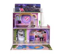 Maison de poupée en bois enfant 3 étages avec 16 accessoires mobilier multicolore Dreamland Sunset Olivia’s Little World TD-13616A