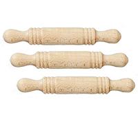 Maison de Poupées 3 à Rouler Broches Miniature Cuisson au Four Cuisine Accessoire 1:12 Échelle M