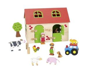 Maison de Poupées en Bois Ma Ferme en bois 13 pièces Goki®