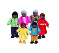 Maison de poupées - Hape - Famille heureuse afro-américaine - Jouet pour enfant de 3 à 8 ans
