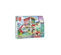 Hape Jouet Maison de Poupée en Bois Interactive avec Sons - à Partir de 3 Ans - Grande Maison de 8 Pièces à Vivre Décorées et 9 Effets Sonores (Piles Fournies) - Filles et Garçons
