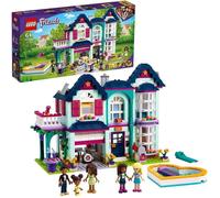 Maison de poupées LEGO Friends - La Maison Familiale d'Andrea - 2 étages - Porte de garage - Piscine