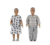 Maison de poupées Lundby Billie grand-mère et grand-père couple de personnes âgées personnes modernes 1:18