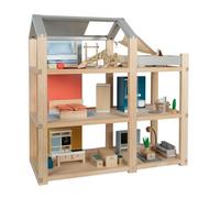 Maison de poupées - Small foot company - Nature - 3 étages - 50 pièces - Beige