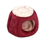 Maison de Princesse Super Confortable : Lit pour Chien Pliable et Multifonctionnel avec Coussin Chaud et Doux pour Chiots et Chats - Couleur : B