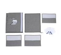 Maison de Refroidissement pour Animaux de Compagnie, Pliable et Portable, Maison de Refroidissement à Glace pour Chats et Chiens, avec 12 Packs de Glace et Porte Transparente, abri (Grise)