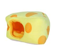Maison de sommeil pour petits animaux,Hamster grotte de sommeil,hamac lit souple,forme de fromage grotte de sommeil,maison hamac,hamac nid chaud