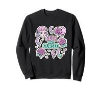 Maison de sorcière hexagonale Mignonne et maudite Sweatshirt