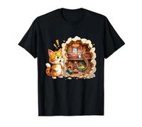 Maison de Souris secrète surpris Qui Regarde Chaton T-Shirt