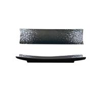 Maison de style japonais simple et exquis collations en céramique longue assiette sashimi cuisine créative longue assiette poétique douzième mois lunaire