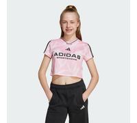 Maison de Tiro Couleurs de Football Crop T-shirt Enfants True Pink / Black 14-15A