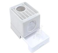 Maison de Toilette Bac À Litière Pliable pour Chat, Type D'entrée, avec Couvercle Et Pelle À Litière pour Chat, Grand Bac À Litière pour Tous Les Chats Chatons, Lapins(Grey)