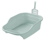 Maison de Toilette Bac À Litière pour Chat Haut Côté, pour Chaton, Portable pour Lapins, Chiots Et Chats Chatons, Lapins(Blue)