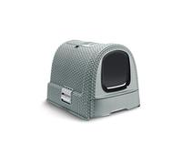 Curver Bac à litière pour chat Bleu gris 51 x 38,5 x 39,5 cm