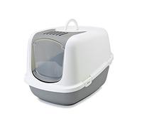 Maison De Toilette XXL Pour Grand Chat Nestor Jumbo Savic Gris Froid