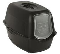 Rotho Maison de toilette pour chat My Pet BAILEY PP recyclé Noire 56 x 40 x 39 cm