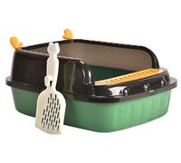 Maison De Toilette Pour Chat Bac À Litière Pour Animaux De Compagnie À Dessus Ouvert, Bac À Sable Pour Chat, Bac À Litière Pour Chaton, Bac À Litière Pour Chat À Côtés Hauts Pour Chaton D'intérieur Ba