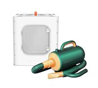Maison de Toilette pour Chat Boîte de séchage for Animaux Compagnie Chats Petits Chiens Sèche-Cheveux Maison(Green)
