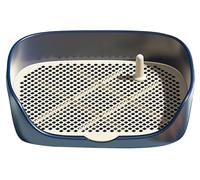 Maison De Toilette Pour Chat Outil De Nettoyage Portable D'intérieur Et D'extérieur Pour Chat, Bac À Litière Anti-éclaboussures, Plateau De Pot D'entraînement Pour Chiots Bac À Litière Chat(Blue)