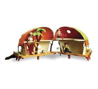Silverlit Maison Deluxe Monchhichi – maison avec étage, terrasse et ponton – 30 cm