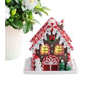 Maison d'épices de Noël, décoration de Noël éclairée, décoration de village de Noël, pour les amateurs de Noël, décoration de maison, organisateur de fête, planificateur festif, cheminée