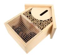Maison des Abeilles Suspendue en Bois, Cabane Décorative pour Jardin | Abri Facile à Accrocher Crochet Inclus, Design Décoratif, pour Abeilles au Jardin