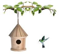 Maison des colibris | Nid de Colibri en Bois Bricolage pour Suspension extérieure - Nid oscillant de Colibri, cabane d'oiseau pour la Maison extérieure de fenêtre de Jardin